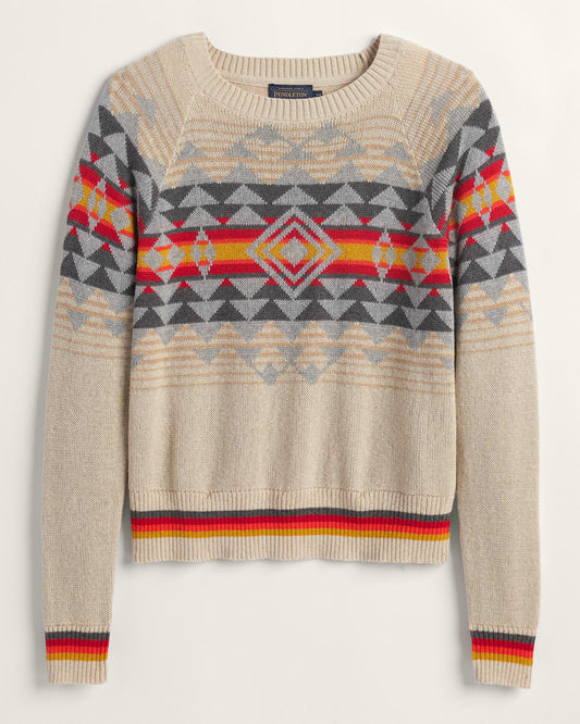 WOMEN'S DRIFTWOOD RAGLAN COTTON SWEATER