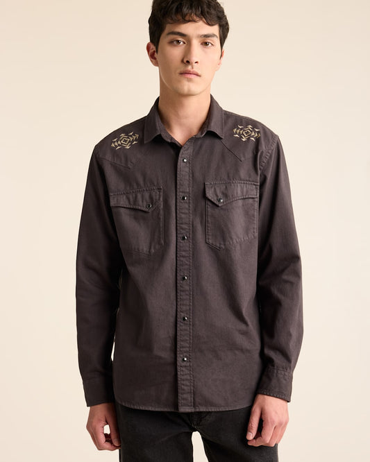 MEN'S CHANDLER EMBROIDERED DENIM SHIRT