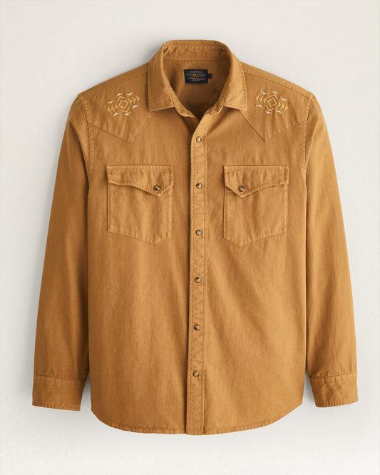MEN'S CHANDLER EMBROIDERED DENIM SHIRT