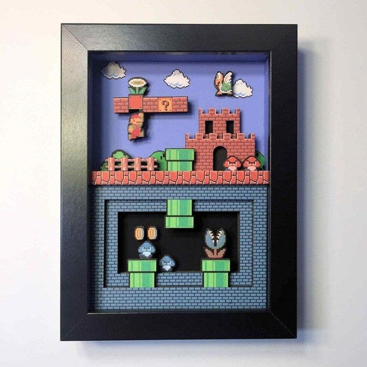 Super Mario #2 3D SHADOWBOX