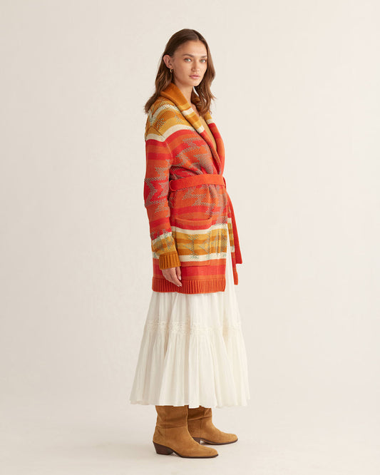 WOMEN'S MONTEREY BELTED CARDIGAN