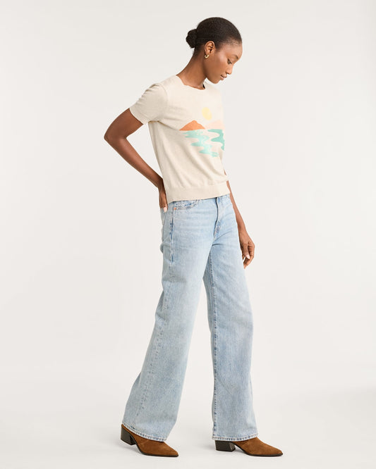 WOMEN'S COASTAL SUNSET COTTON PULLOVER