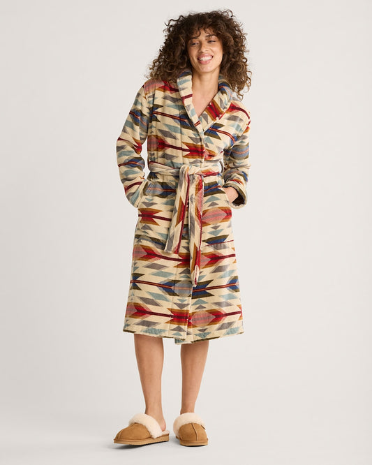 WOMEN'S WYETH TRAIL COTTON TERRY VELOUR ROBE