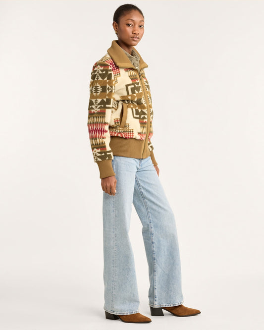 WOMEN'S FOXGLOVE FLEECE BOMBER JACKET