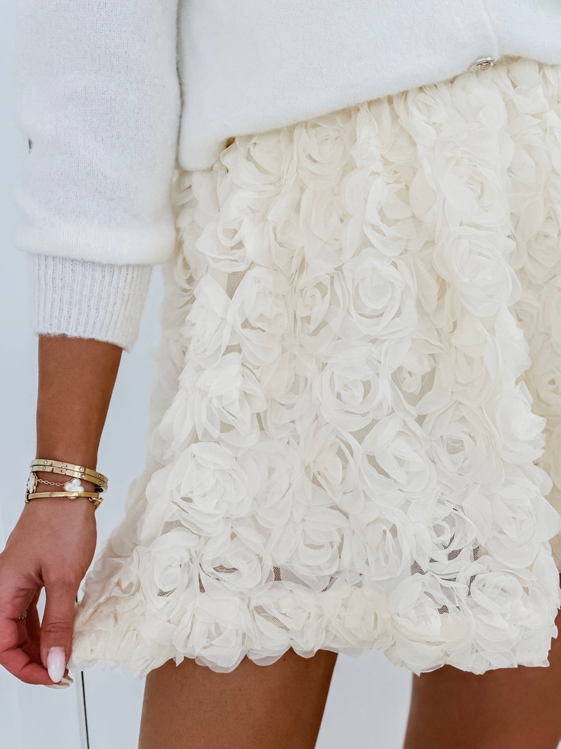 Crème Rose Vera Skirt