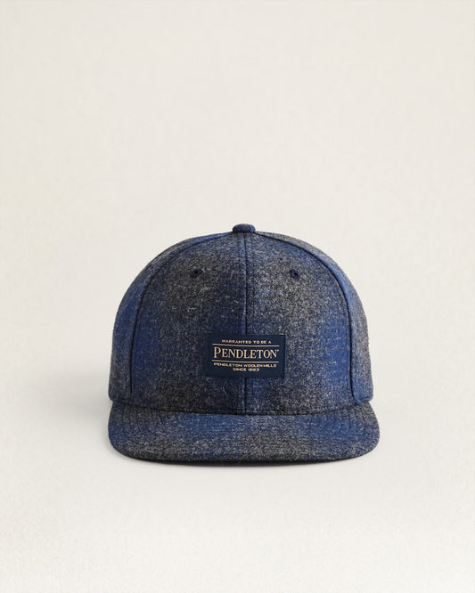 PLAID FLAT BRIM HAT