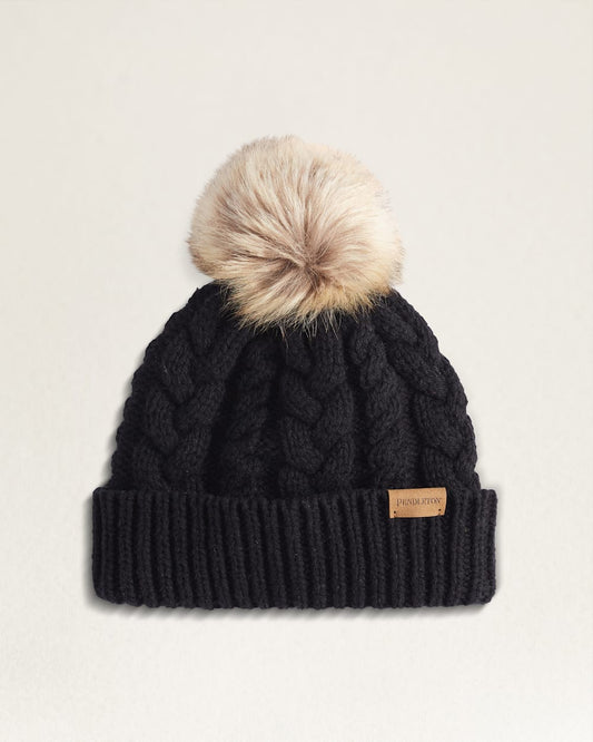 CABLE KNIT BEANIE