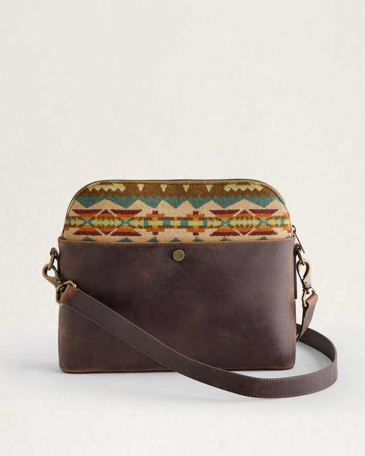 SOLSTICE CANYON WOOL/LEATHER CROSSBODY