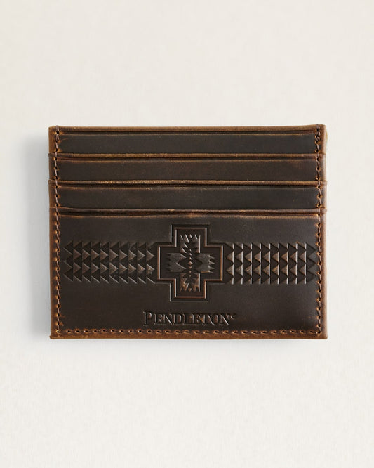 SOLSTICE CANYON WOOL/LEATHER SLIM WALLET