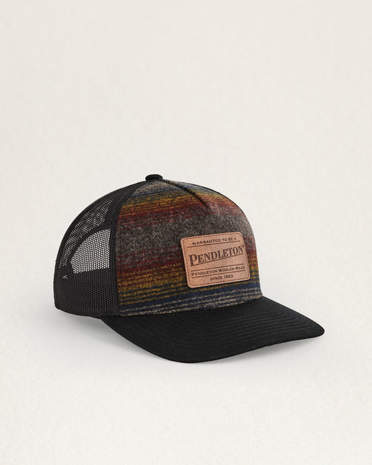 OMBRE STRIPE WOOL TRUCKER HAT