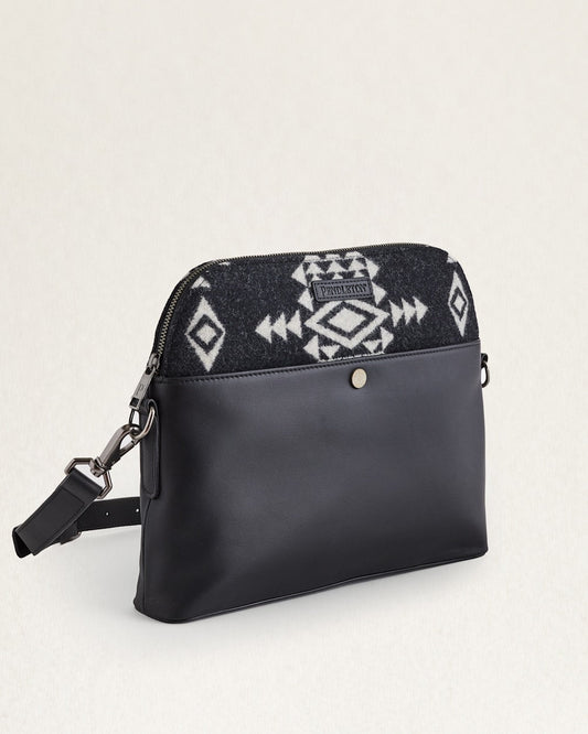 ROCK POINT WOOL/LEATHER CROSSBODY