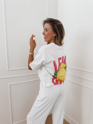 White Pink Lemon T-Shirt