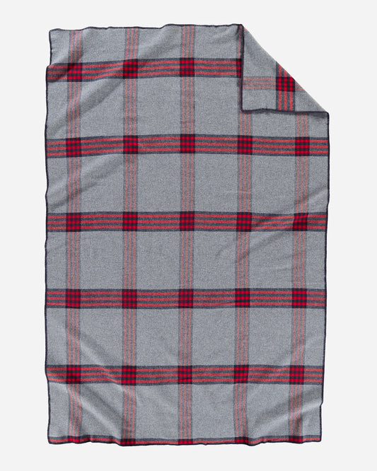 ECO-WISE WOOL PLAID/STRIPE BLANKET