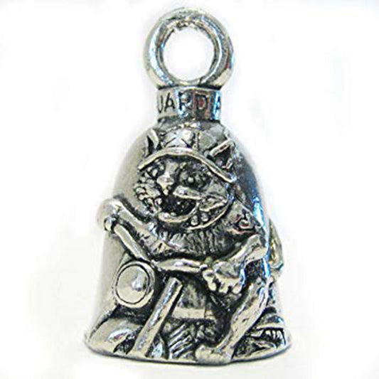 Biker Cat Guardian Angel Bell