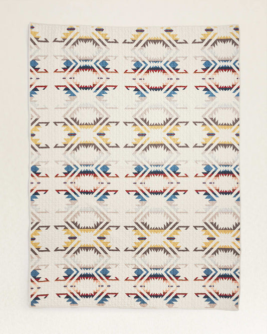 WHITE SANDS PRINTED QUILT SET