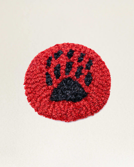 BEAR PAW HOOKED COASTER SET
