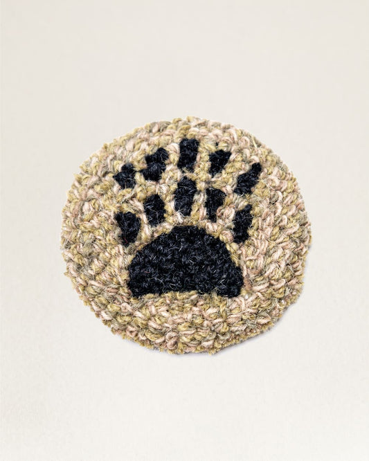 BEAR PAW HOOKED COASTER SET