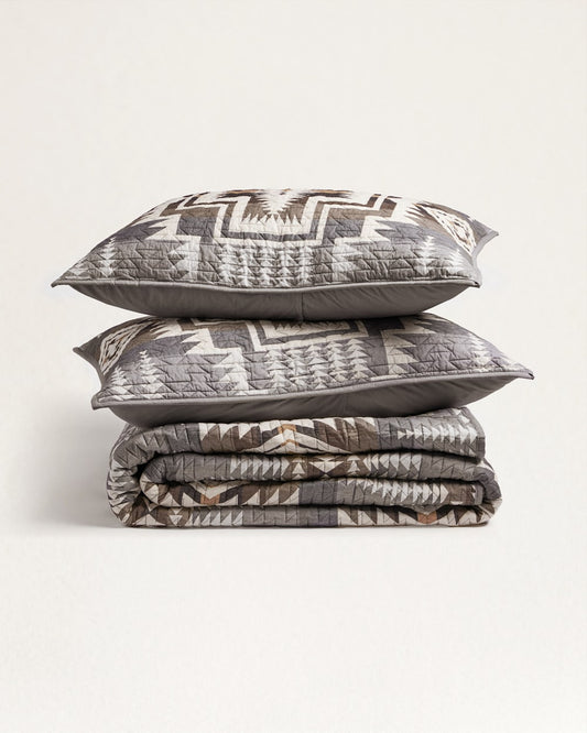 HARDING STAR PRINTED COVERLET SET