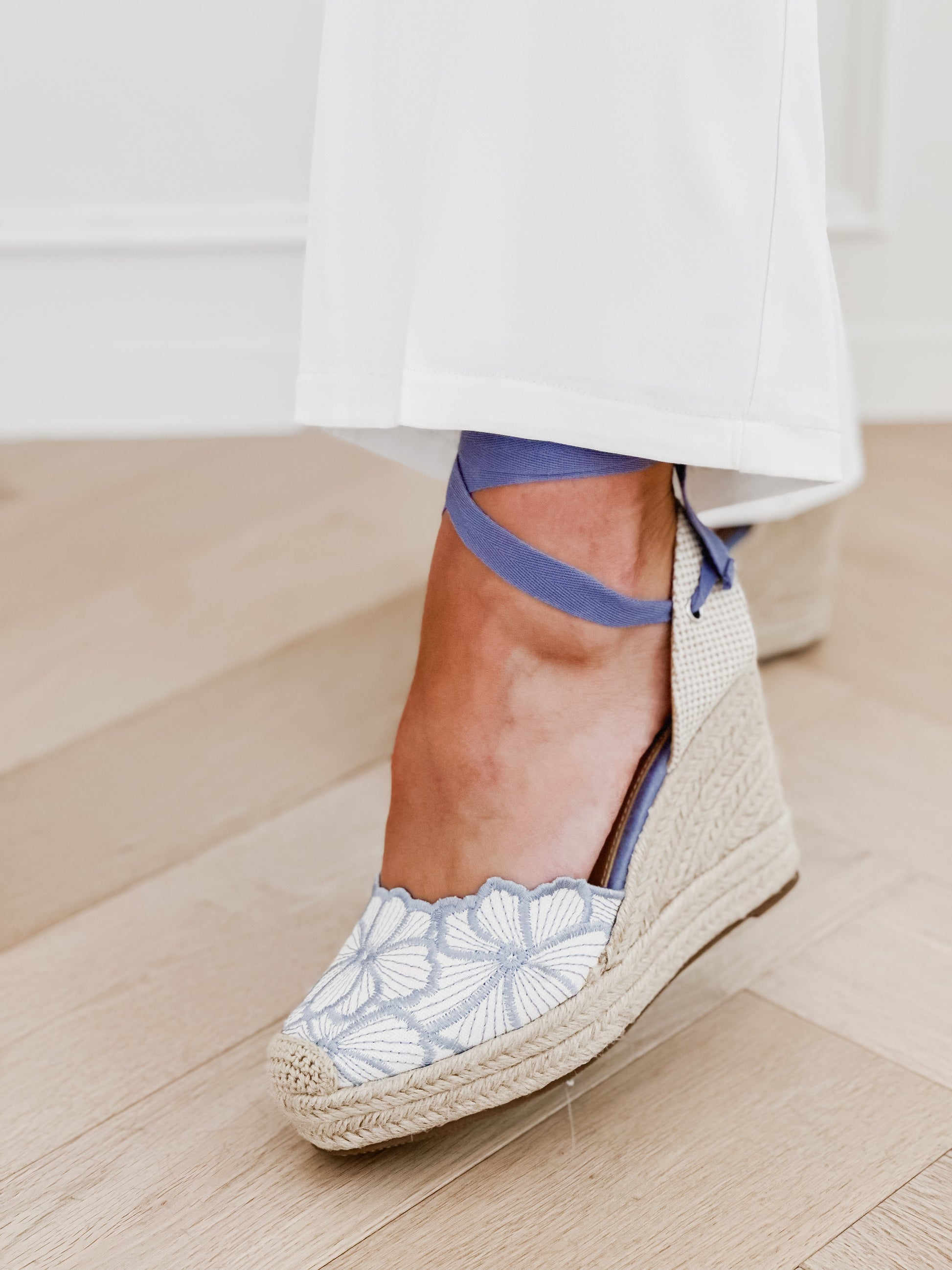Blue Flower Heels