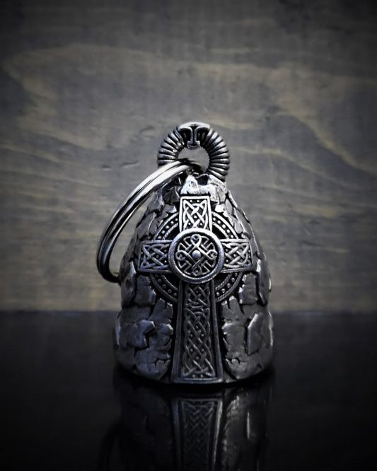 3D Celtic Cross Bell Guardian Angel Bell