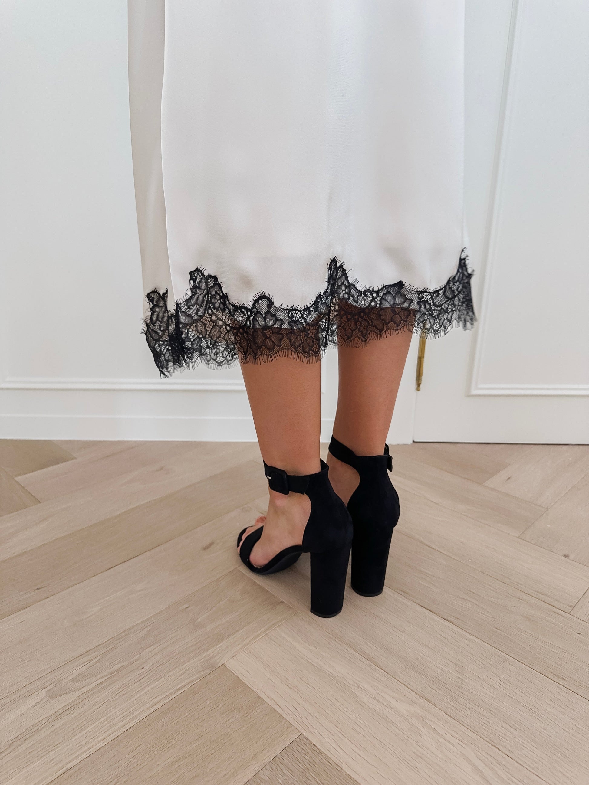 Black Suede Block Heels