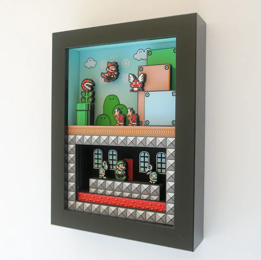 Super Mario #1 3D SHADOWBOX