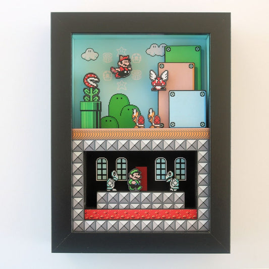Super Mario #1 3D SHADOWBOX