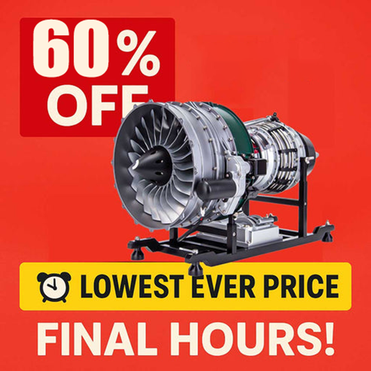 TECHING DIY Twin-spool Turbofan Engine Kits Assembly 1/10 Electric Aircraft Engine DM119